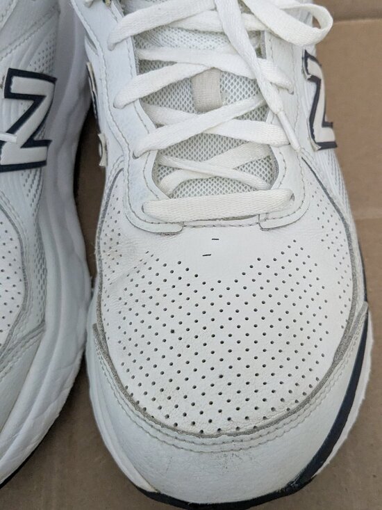 New Balance Fresh Foam X 840 White Team Navy Men\'s 9.5 Running Shoes MW840FW1 .